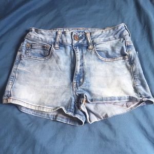 American Eagle Light Wash Shorts